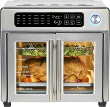 Emeril Lagasse French Door Air Fryer Toaster Oven Combo, 26QT, Stainless Steel