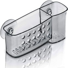 DecorRack Bath Caddy Basket with Suction Cups, 6 Multifunctional, Transparent