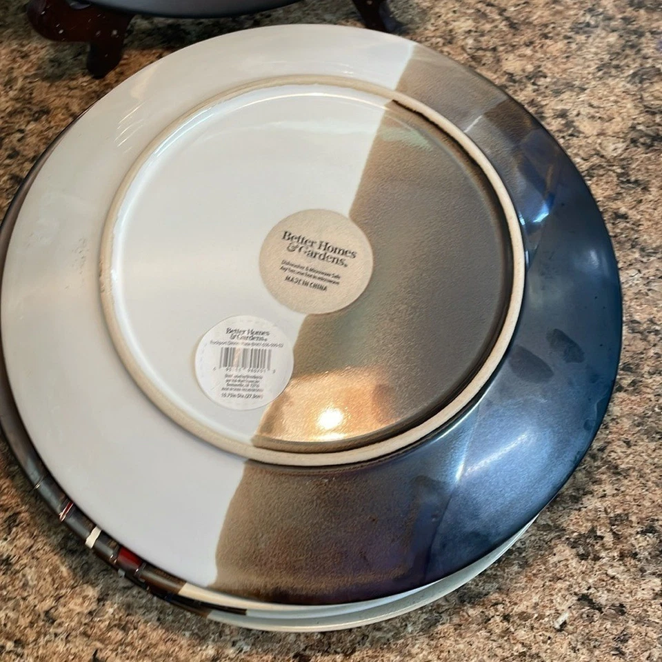 Juego de platos de cena vintage multicolor 5 Y2K Foto 3 de 4