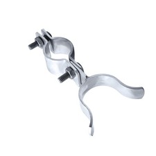 1-3/8" x Fork Latch Galvanized Fence Gate for Chain Link Silver