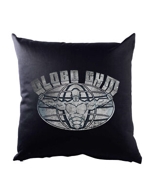 Globo Gym Sign Dekokissen White Fitness Studio Dodgeball Goodman Symbol