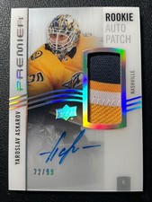 23-24 Premier Hockey Acetate Rookie Auto Patch AR-YA Yaroslav Askarov #/99 [SP]