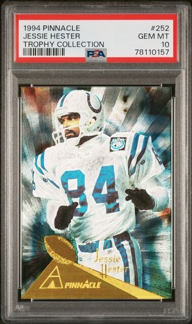 1994 PINNACLE TROPHY COLLECTION #252 JESSIE HESTER PSA 10 GEM MINT COLTS
