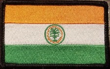 Miami Florida Flag Patch Iron-On Tactical Morale Travel Emblem Black Border