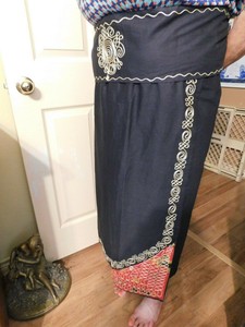 dashiki wrap skirt