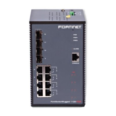 Fortinet FSR-112D-POE Layer 2 ruggedized FortiGate switch controller 8 x GE RJ45