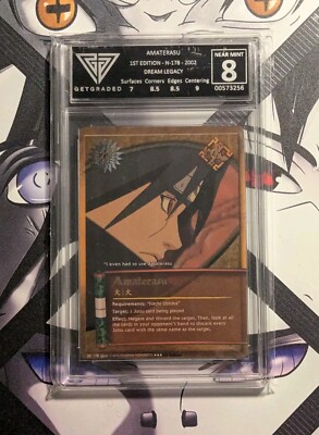 Amaterasu - 178 - Dream Legacy Graded 8 Super Rare Naruto CCG Card Near Mint 