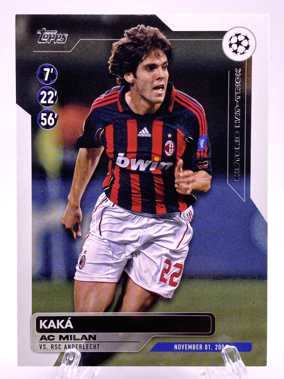 2023-24 Topps UEFA Club Competitions KAKA #HH-1 Historic Hat-Trick AC Milan