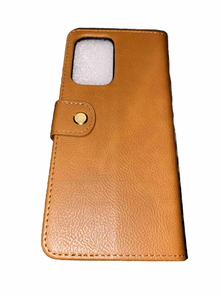 Civicase For Samsung A33 Faux Leather Wallet Flip Case Brown Card Slots New - Image 3 of 4