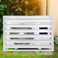 4-Panels Air Conditioner Fence Screen Air Conditioner Screen W/ Dissipating Heat