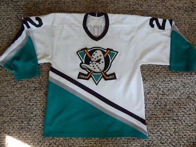 Maillot De Hockey Vintage CCM – Homme – Blanc Et Noir – Taille M
