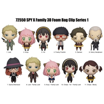SpyxFamily NEW * Loid Forger Clip * Blind Bag Series 1 Monogram
