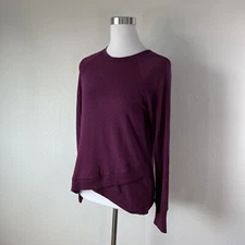 Active Life Womens Sweater S Purple Pullover Long Sleeve NWT