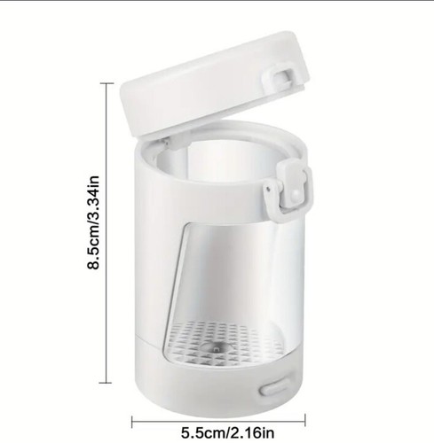 Led Stash Jar, Magnified X8, White 50ML Capacity, For Your Top Shelf Storage - Picture 3 of 4