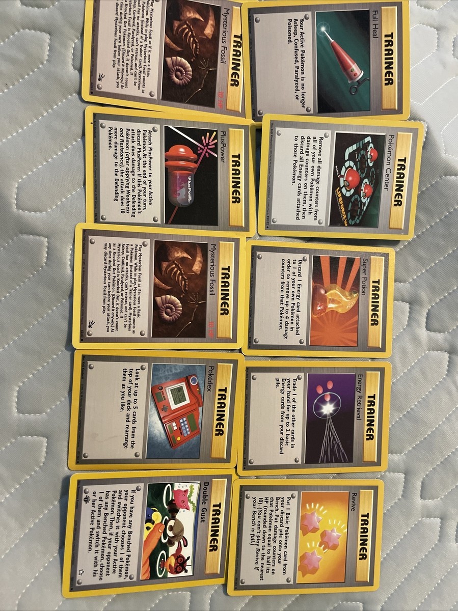 Lot Of 10 1995 Trainer Pokmon Cards