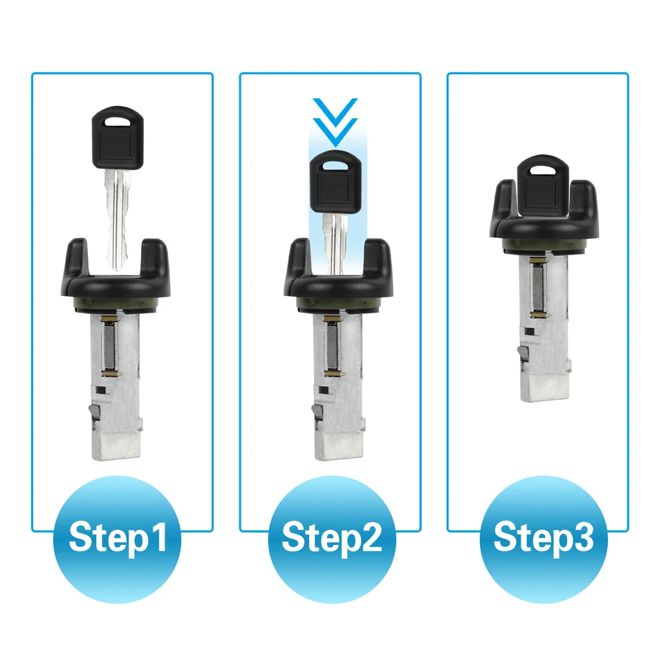 NUEVO CILINDRO DE BLOQUEO INTERRUPTOR LLAVE DE ENCENDIDO PARA CHEVY GMC C K PICKUP 95 96 97 Foto 4 de 4