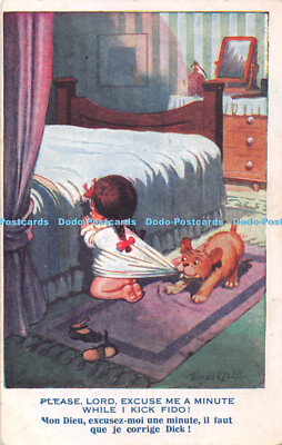 R395246 Please Lord Excuse me a Minute While I Kick Fido Inter Art Co Comique Se