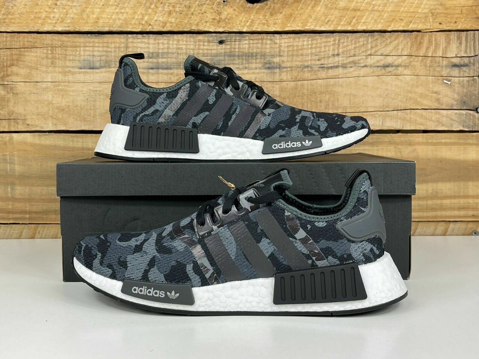 Adidas NMD Boost Men&#039;s Sizes Duck Camo Black Grey White GV8797 Women&#039;s | eBay