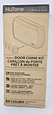 NuTone BK125LWH Door Chime Kit Two Lighted Pushbuttons White Doorbell NIB.