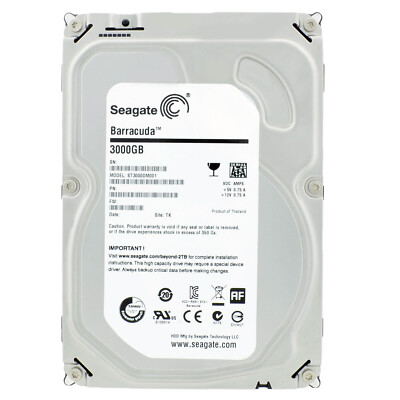 Festplatte Seagate 3TB ST3000DM001 64MB 7200U/min Sata III 3,5'' Zoll