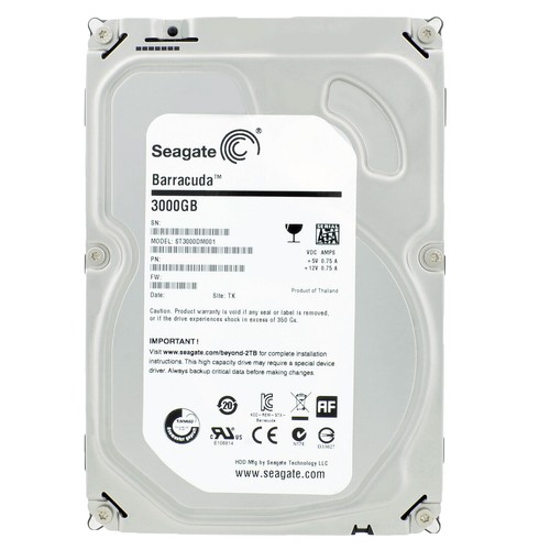 Disco Rigido Seagate 3TB ST3000DM001 64MB 7200Giri/Min Sata III 3,5" Pollici