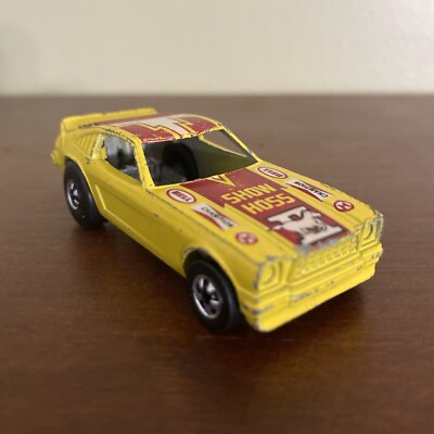Hot Wheels Mattel 1969 Show Hoss II Mustang Blackwall Diecast Car Hong Kong