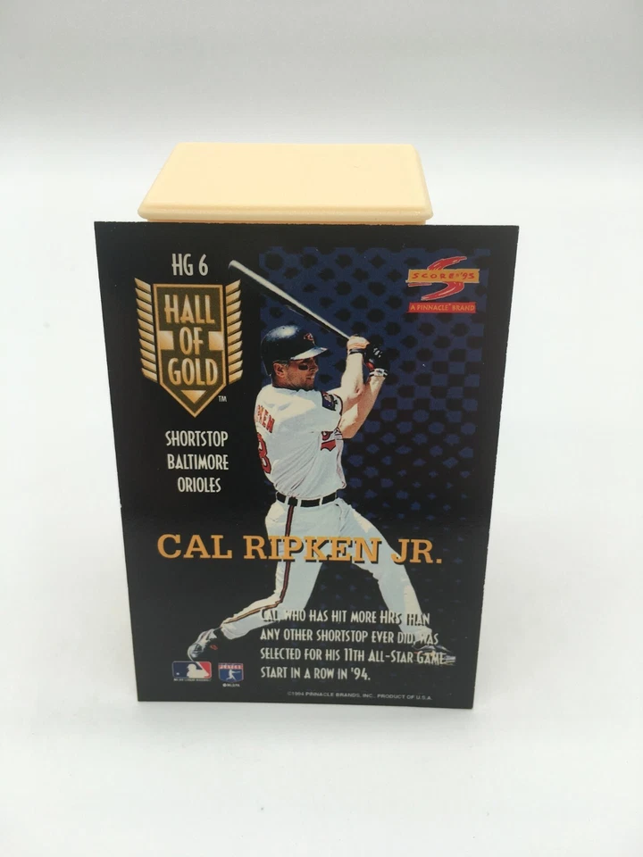Cal Ripken Jr. 1995 Score Hall of Gold #HG6 - Tough 1990's Insert - Image 2 of 2