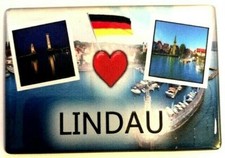 LINDAU, BODENSEE ,DEUTSCHLAND KÜHLSCHRANKMAGNET-SOUVENIR 