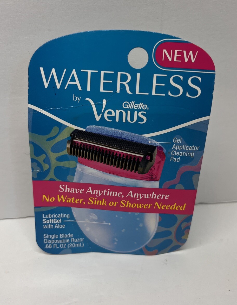 GILLETTE Venus Waterless Razors Shavers Lot Aloe Softgel No Water