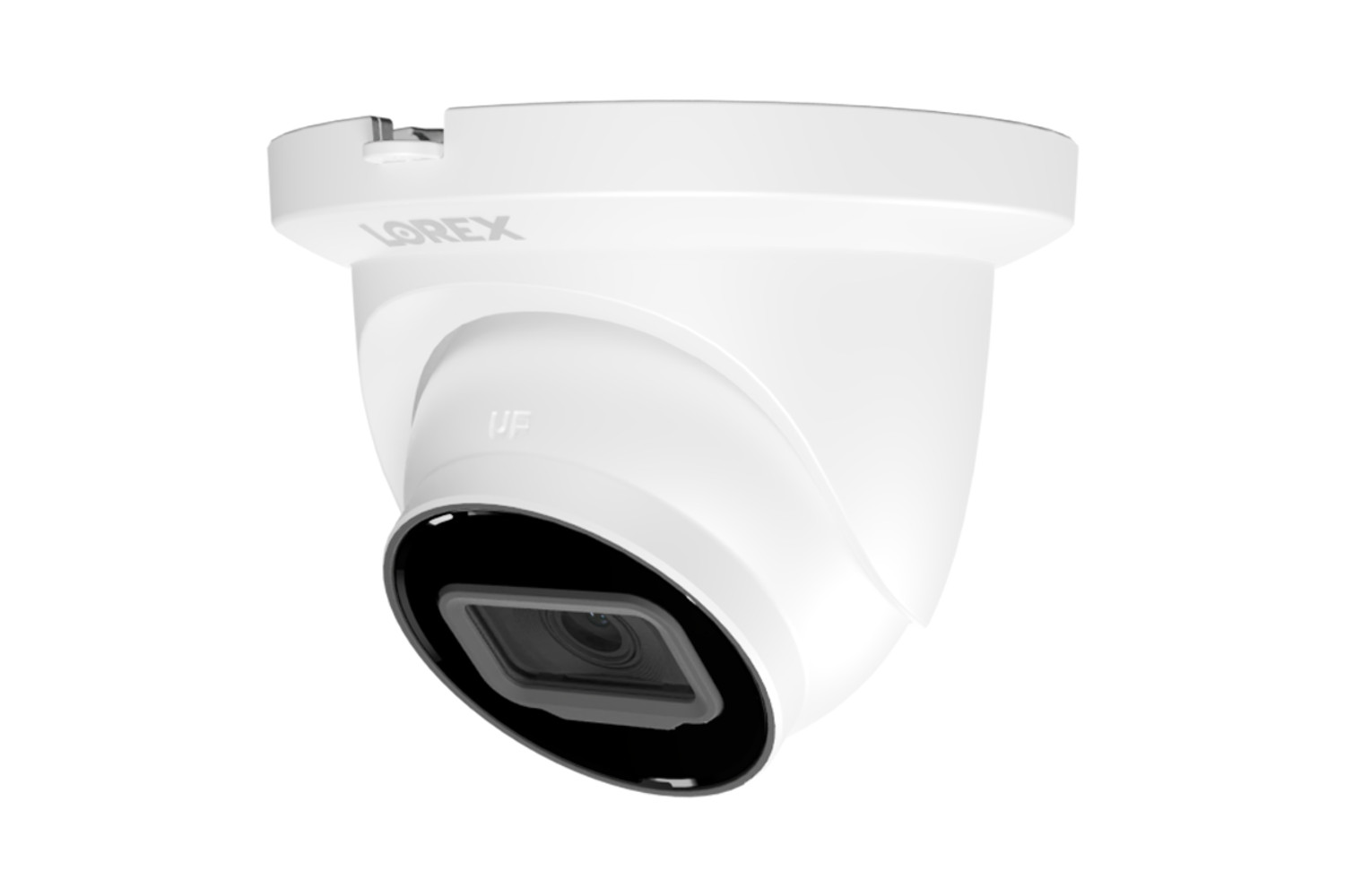 Lorex A4 4MP IP Wired Turret Security Camera with Listen-In Audio and Smart Moti