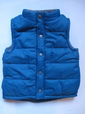 Gymboree Snow Days Teal Blue Microfleece Puffer Vest Jacket Boys S 5-6 NEW NWT