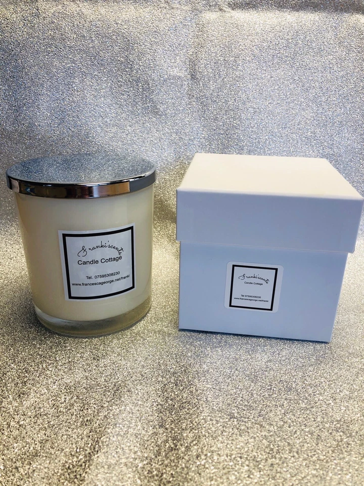 Handmade, highly scented, Tall,40cl Soy Wax, Citronella & Lemongrass-like Candle - Image 2 of 3