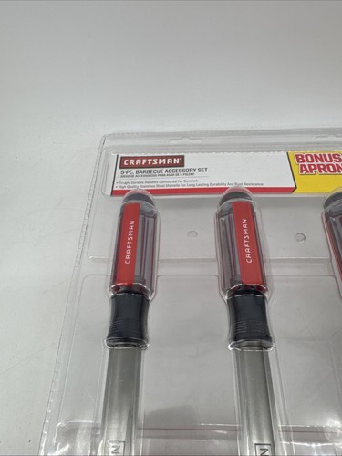 Nuevas herramientas artesanales selladas 5 piezas Juego de accesorios para parrilla de barbacoa de acero inoxidable #47648 - Imagen 4 de 15