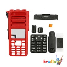 New Repair Front Housing Cover Case for XPR7550 XPR7580 Radio Walkie Talkie Red