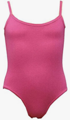 thin strips girls leotard/bodysuit Colour - Hot Pink   Size 7-8