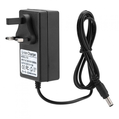 UK Battery Charger AC 220-240V DC 21V 2A Battery Charger Safe Charge Black - Picture 5 of 15