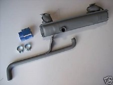 VW Bus T2 Bully Auspuffanlage Auspuff Endschalldämpfer mit Anbausatz Bj. 73-80