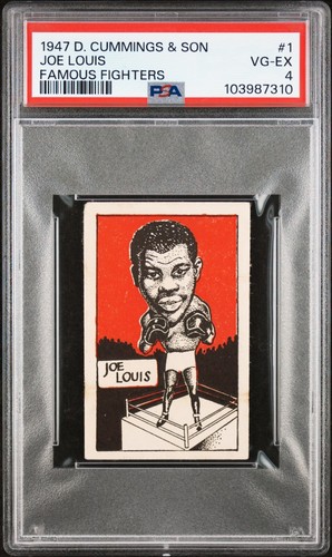 1947 D. Cummings & Son #1 Joe Louis Famous Fighters PSA 4