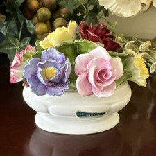 Vintage Aynsley Hand Modelled/Painted Basket ...
