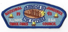 1993 National Scout Jamboree JSP Illinois Three Fires Council Blue Bdr. [MK2109]