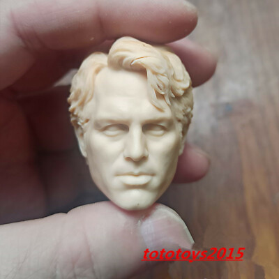 Unpainted 1/6 Mark Ruffalo Head Sculpt Fit 12''Male Soldier Action