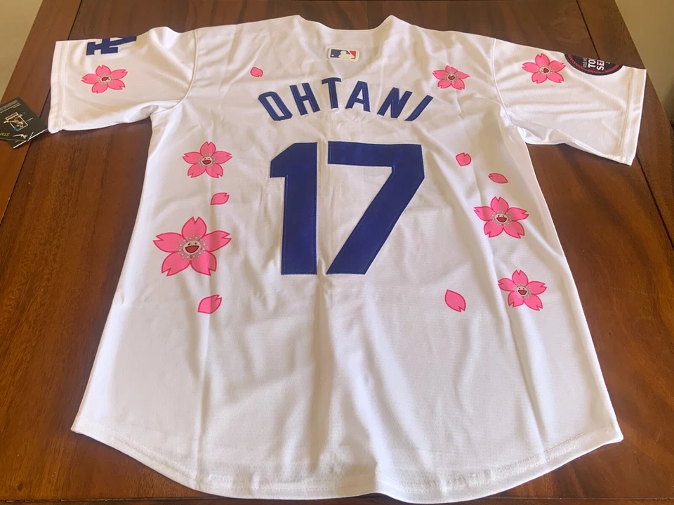 !!!  Camiseta deportiva para hombre Shohei Ohtani #17 Lodgers blanca local talla Foto 4 de 4
