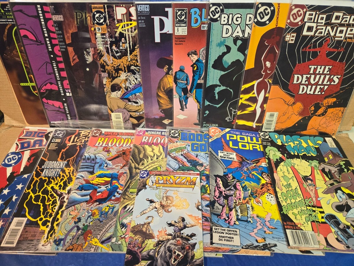 17 DC / VERTIGO COMICS; BIG DADDY DANGER, BLOODBATH, PLASTIC MAN