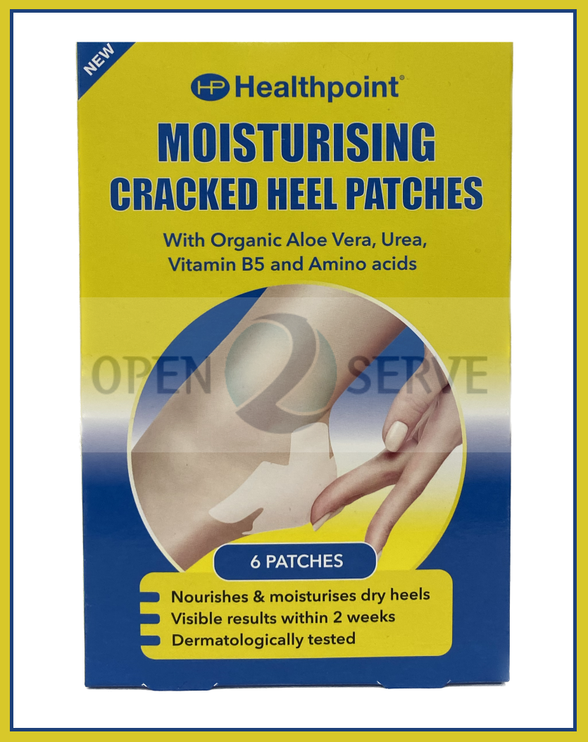 Moisturising Cracked Heel Patches - Organic Aloe Vera | Vitamin B5 - 6 Patches