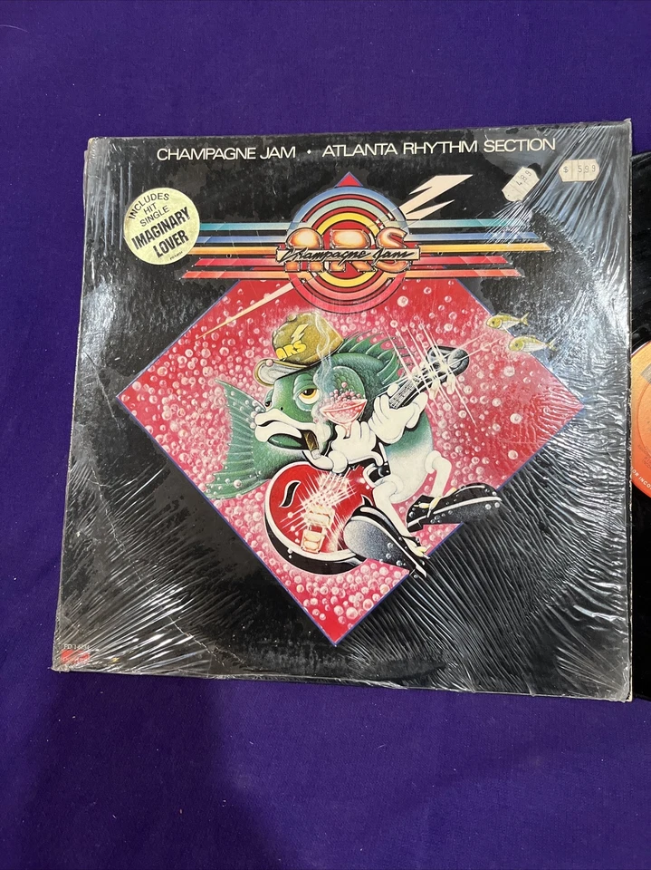 ATLANTA RHYTHM SECTION 1978 "Champagne Jam" LP w Imaginary Lover HYPE STICKER - Image 2 of 4