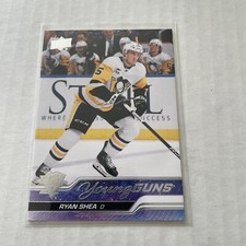 2023-24 Upper Deck Series 2 YOUNG GUNS Rookie #489 Ryan Shea, Pittsburgh Penguin