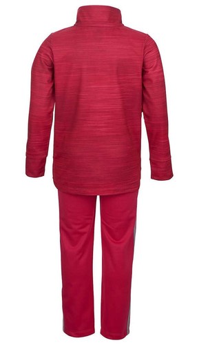 adidas Youth Track Suit Zipper Jacket with Elastic Pants Pink Size 6 Tracksuit - Picture 2 of 2