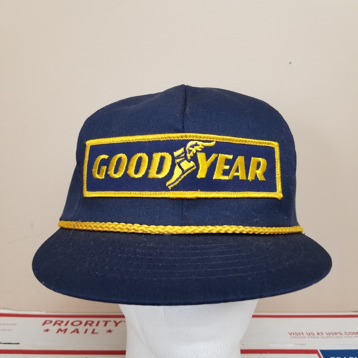 帽子 1980s GOODYEAR swingster made in usa Vintage Goodyear Snapback Hat #1 in Racing Swingster Made in USA