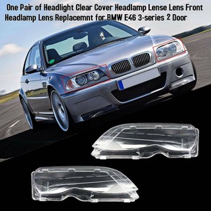 L R Car Headlight Cover Lens Fit For 99 03 Bmw E46 2dr M3 01 06 Directly Fit Ebay