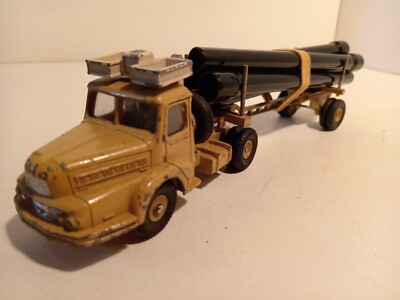 Dinky Toys 893 F Unic ZU120 Truck Semi Trailer Pipe Holder Pipe Line 1/43